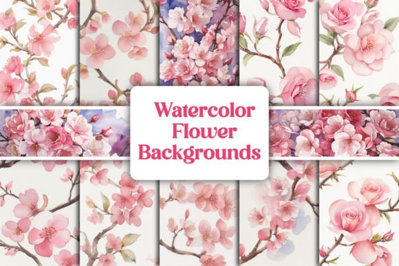 Download Watercolor Flower Background - Premium Resources