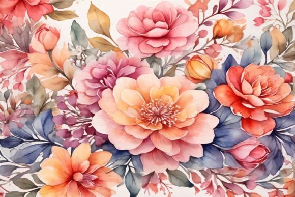 Download Watercolor Flower Background - Watercolor flower background Collection