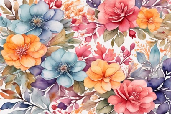 Download Watercolor Flower Background - Watercolor flower background Collection