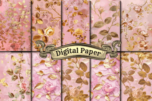 Download Dusty Rose Digital Paper - Rose digital paper Collection