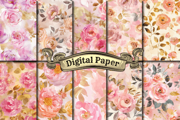 Download Dusty Rose Digital Paper - Rose digital paper Collection