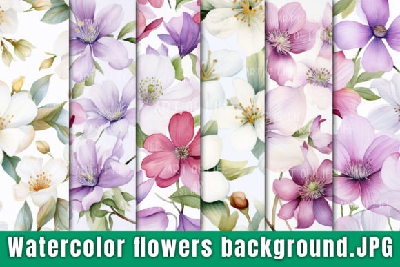Download Watercolor Flower Background. - Premium Resources
