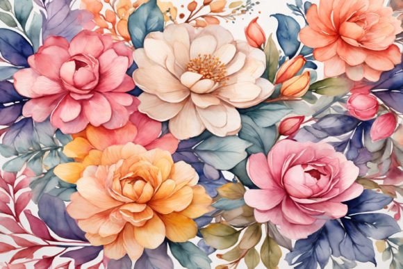 Download Watercolor Flower Background - Watercolor flower background Collection