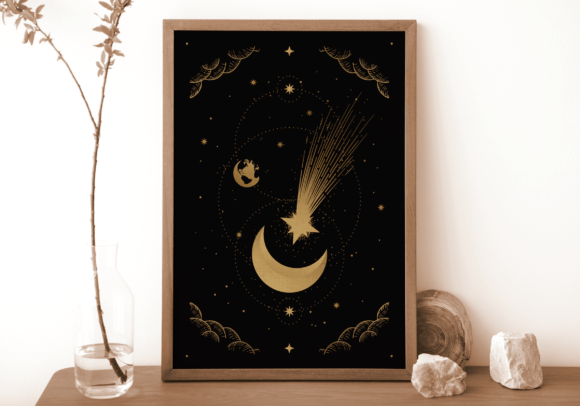 Download Celestial Moon Printable Wall Art - Moon printable Collection
