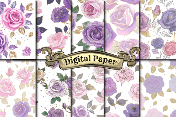 Download Dusty Rose Digital Paper - Rose digital paper Collection