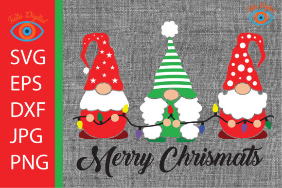 Download Christmas Gnome Cut File for Cricut - Cut file Collection