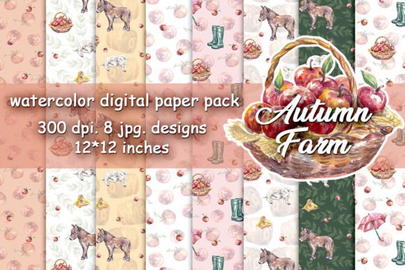 Download Farm Animal Digital Paper Pack Jpeg - Digital paper pack Collection